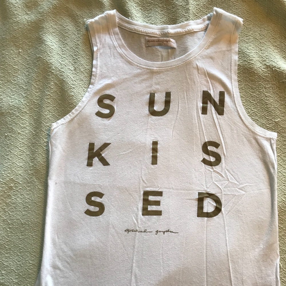 Spiritual gangster muscle tank, medium, white